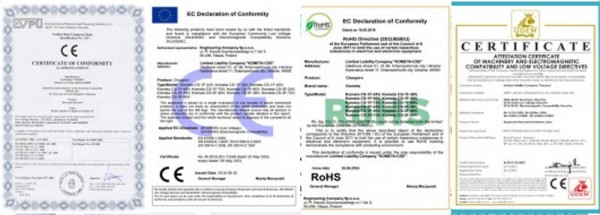 Оформление сертификата СЕ, Украина